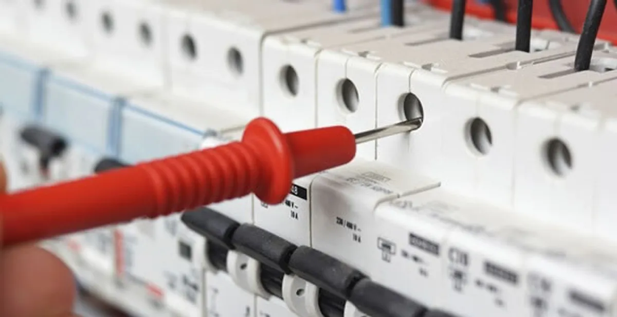 Electrical contractor testing circuit breakers during electrical repair in Bountiful, UT